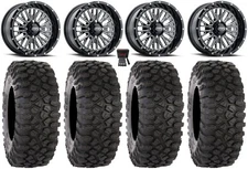 ITP Momentum 14" Wheels Milled 30" XC450 Tires Yamaha Viking Wolverine