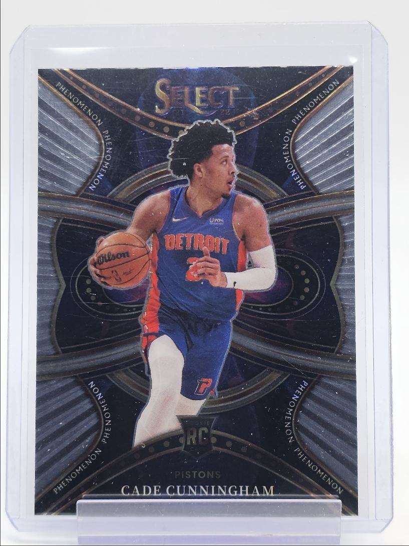 CADE CUNNINGHAM 2021-22 SELECT PHENOMENON ROOKIE BASE PISTONS RC Q5375