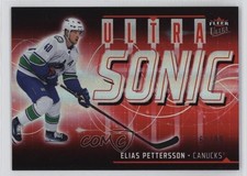 2024-25 Upper Deck Fleer Ultra Ultrasonic Red /99 Elias Pettersson #SN-24 og2