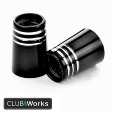 Premium Golf club ferrules - Black with 3 chrome rings -  .355" irons - 4 sizes