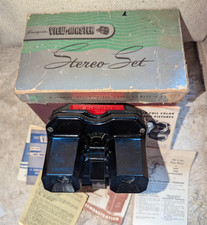 Vintage Sawyer View-Master Bakelite Model C w/Light-Box, Reels,Literature ca1950