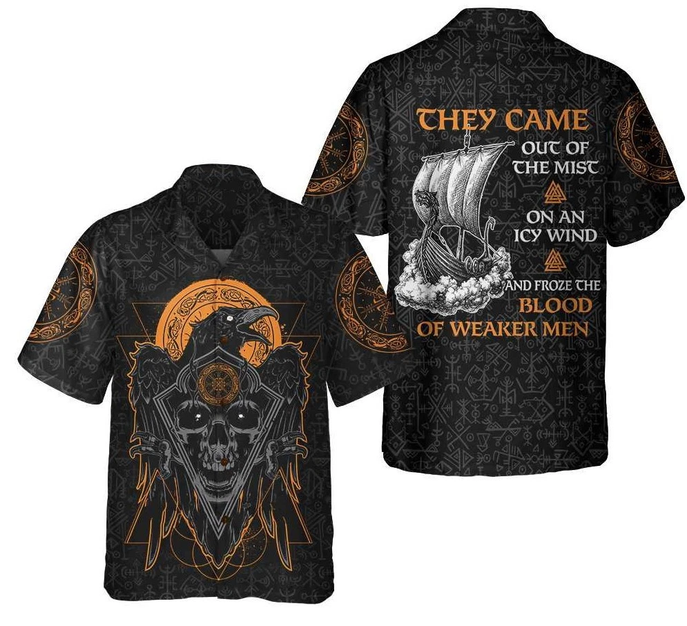 Viking They Came Out Of The Mist Viking Hawaiian Shirt, Viking Shirt Gift For Me