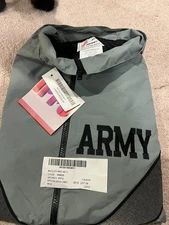 US Army IPFU Jacket Large Regular JWOD Skillcraft Nylon Windbreaker Gray