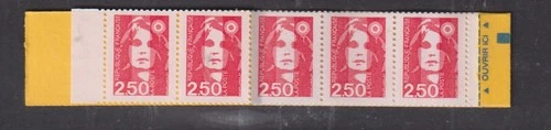 France Booklet - 1992  - 25f Sabine Winter Olympics  - Red
