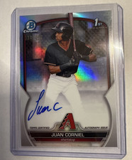 2023 Bowman Chrome Prospect Autographs Juan Corniel Refractor 384/499