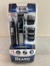 WAHL Nose Ear Body Beard Hair Wet/Dry BATTERY Precision Blade Trimmer Set  NEW