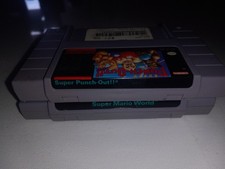 2 Game Lot Super Nintendo Snes Super Punch-Out Boxing And Super Mario World 