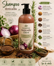 Shampoo Anticaída Natural Cebolla Morada Fen...