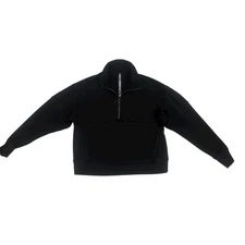 Vuori Women's Sedona Rib Half Zip Athletic Pullover SweaterBlack Size M Branded