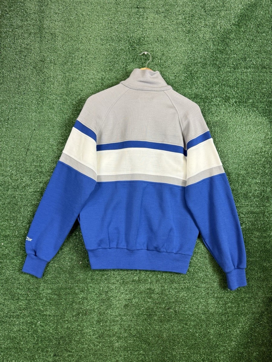 トップス 90's Christian Dior sweat track jacket Vintage 90's Christian Dior Velour Track Jacket Size Large