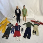 VINTAGE LOT MATTEL 2 KEN DOLLS PLUS CLOTHING OUTFITS SHOES & ACCESSORIES EUC
