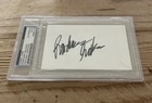 Rashaan Salaam Signed Autographed 3x5 Index Card Heisman PSA/DNA Auto Colorado