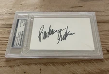 Rashaan Salaam Signed Autographed 3x5 Index Card Heisman PSA/DNA Auto Colorado