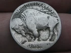 1913 D Buffalo Nickel 5 Cent Piece- Variety Type 1, Buffalo on Mound