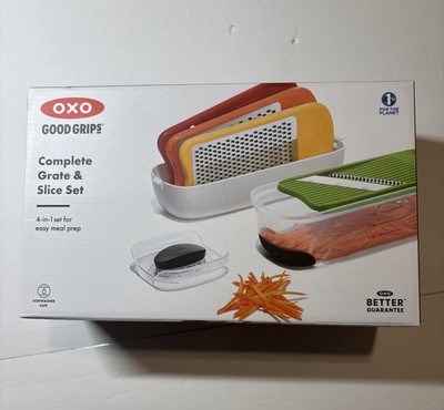 OXO Good Grips Complete Grate & Slice Set 4 In 1 Set Easy Meal Prep NEW IN BOX