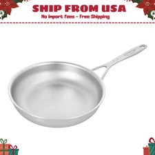 Demeyere Industry 5 Nanotouch 9.5-inch, 18/10 Stainless Steel, Frying Pan
