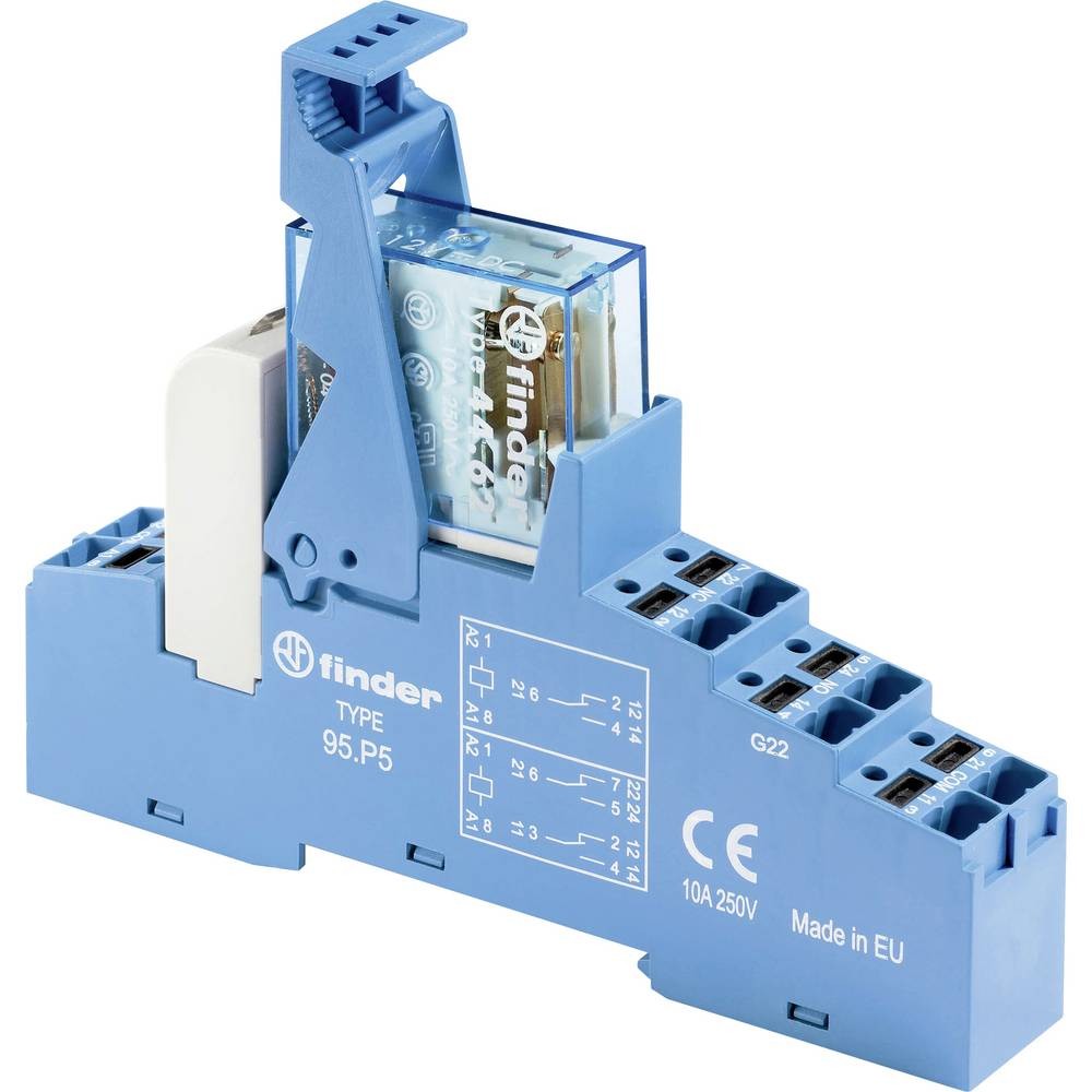 Relais Finder 48.P8.9.024.0050 pour automatisme et rail DIN