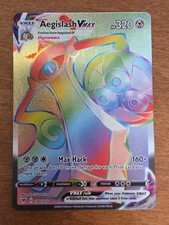 Aegislash VMAX Holo Secret Rare Rainbow Pokémon TCG Card Vivid Voltage 190/185