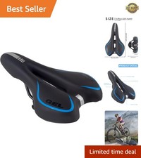 Breathable Gel Bike Seat Cushion - Waterproof Saddle for Mountain and Road Bikes