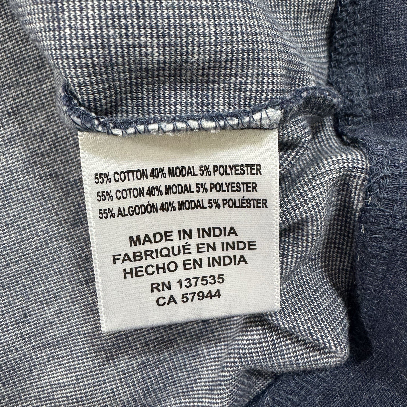 Faherty Chambray Button Down Shirt Blue Size Larg… - image 3