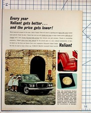 Vintage Plymouth Valiant Signet 200 Car Ad Print 1960s Auto Magazine Ephemera