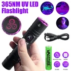 365Nm Black Light with Filter Lens - 20W Strong UV Light Flashlight Rechargeable