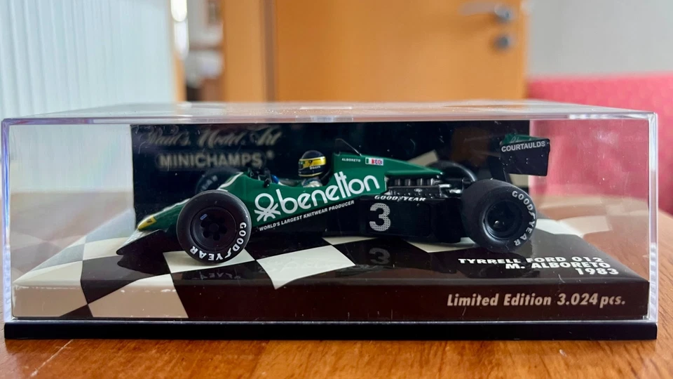 Minichamps F1 Tyrrell Ford 012 Michele Alboreto 1983 - Photo 2/4