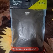 Reebok Volleyball Kneepads Adult L/XL Black NEW in bag low profile light durable