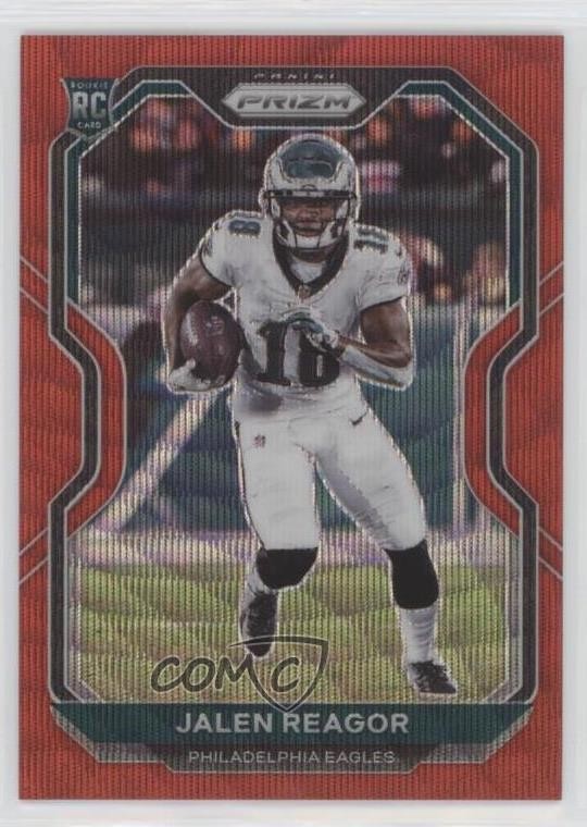 2020 Panini Prizm Rookie Red Wave Prizm 35/149 Jalen Reagor #342 0c6