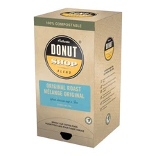 Donut Shop Coffee Original Roast Compostable Pods 1 Box 