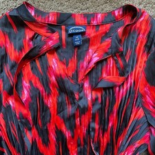 Women's Scoop Blouson Sleeve Belted Waist Pleated Oversized Long Dress Size XL