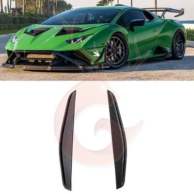 For Lamborghini Huracan STO 2022-24 Dry Carbon Fiber Front Bumper Side Splitter