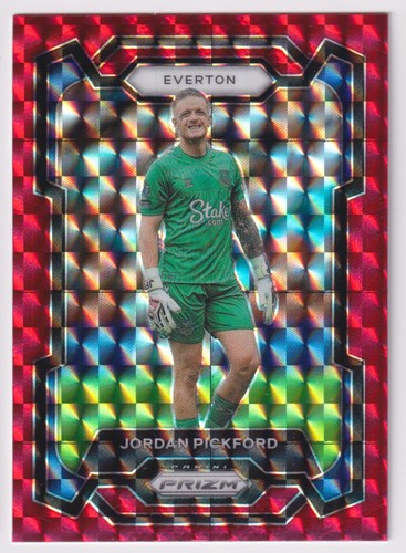 2023 Panini Prizm Premier League Jordan Pickford [Red] #255 card