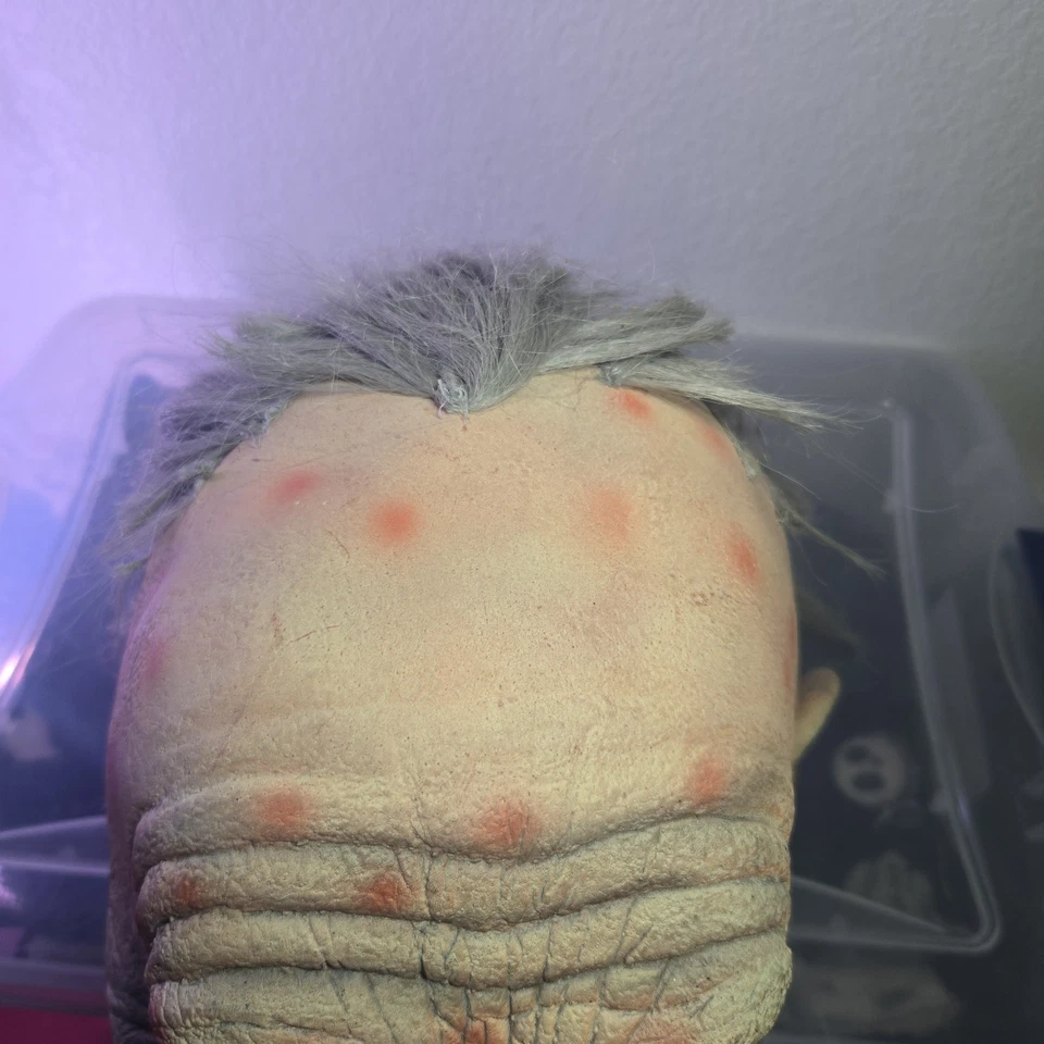 Vtg Paper Magic Group Latex Mask Halloween Old Man Long Gray Beard Creepy 1996  - Image 4 of 4