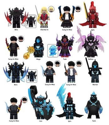 Solo Leveling LEGO Minifigures Set A/B (16pcs)   Jinwoo, Beru, Bellion, Igris