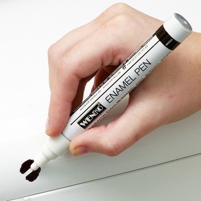 Weißer Emaille Reparatur Touch-up Stift / Bad & Küche weiß 