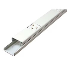 Legrand V20gb606 Prewired Raceway, 12 Outlets, Aluminum