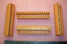 QTY (5) 16 POSITION PLUGGABLE SCREW TERMINAL BLOCKS 5.08mm 135746 WEIDMULLER