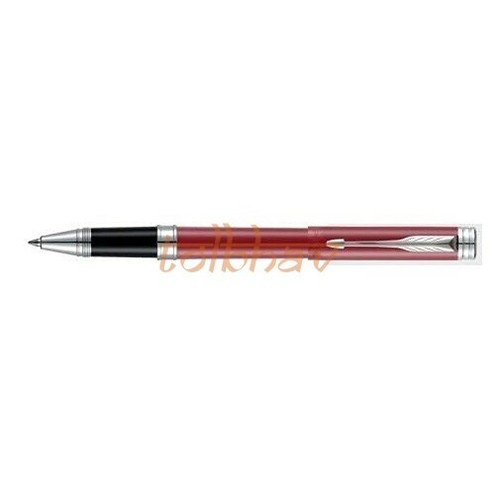 Penna a sfera Parker Folio Standard bordo cromato inchiostro blu - rosso/blu/nero - Foto 8 di 12
