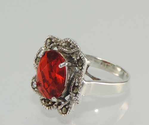 Anillo de mujer con turmalina / plata 925 / 56 (17,8 mm Ø) - Imagen 5 de 7