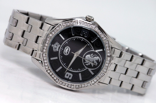 NEW MARC ECKO RHINO E8M060MV DYNASTY LADIES CRYSTAL BLACK DIAL STEEL WATCH - Picture 10 of 15