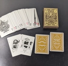 Harry Potter Theory11 Playing Cards Hufflepuff Brown/Gold Foil, Complete