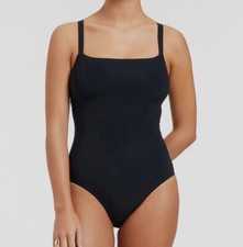  150 Jets Women's Blue Solid Tank One Piece Swimsuit Swimwear Size AU 14 US 10