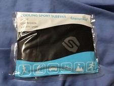 Shinymod cooling sport sleeves up-compression black new