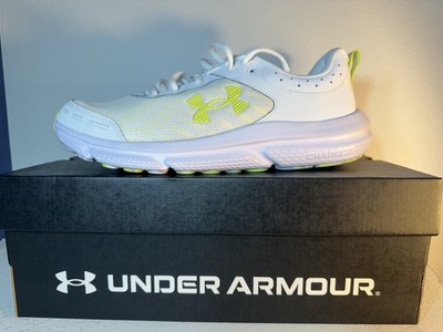 Under Armour Women's Size 11 Charged Assert 10 White Sonic Yellow 3026179-110
