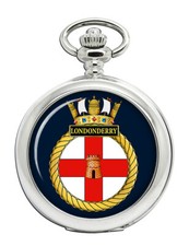 HMS Londonderry Royal Navy Pocket Watch