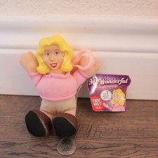 Ms. Wonderful Talking Plush Doll Bag Clip 2003 with Tag Does Not Work 5" tall