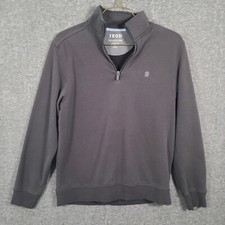 IZOD Advantage Performance Stretch Gray Pullover Long Sleeve Sweater Mens Small