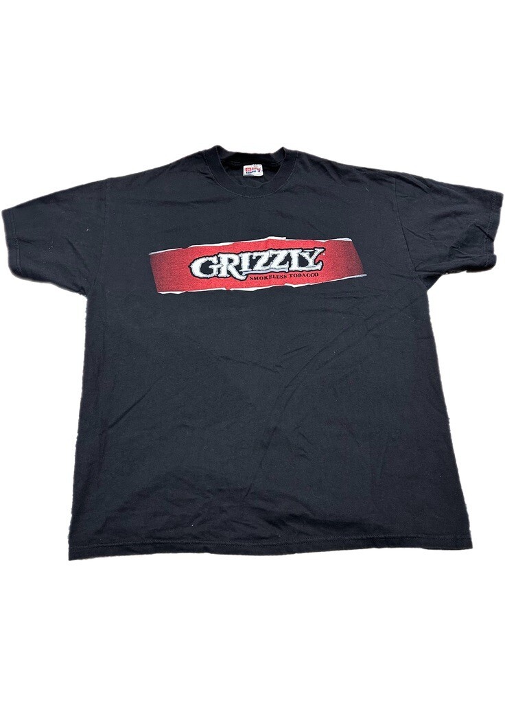 kodiak tobacco t shirt Vintage 90s Kodiak Smokeless Tobacco Grizzly Bear Single Stitch T-Shirt XL