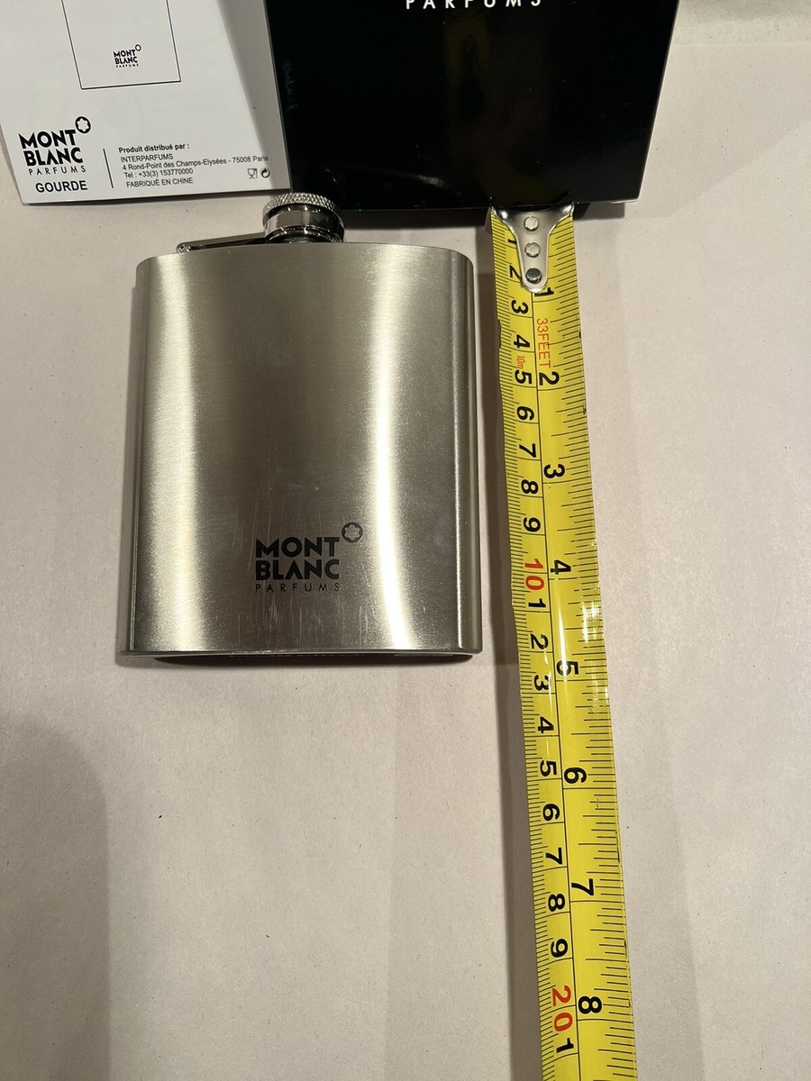 Mont Blanc☆断捨離出品中 Mont Blanc Parfums Stainless Steel Flask Travel Bottle Silver